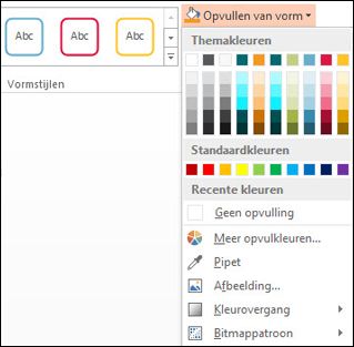 Opdracht Opvulling van vorm