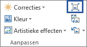 Het pictogram Afbeeldingen comprimeren zonder label