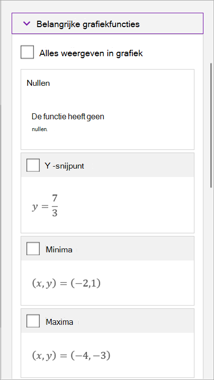 Een wiskundige berekening opstellen in OneNote voor Windows 10