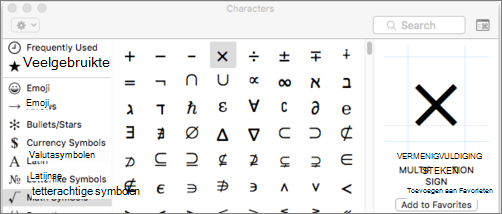 Diagram met wiskundige symbolen