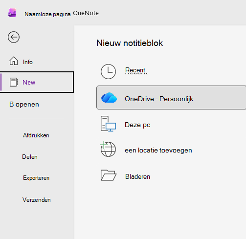 Het nieuwe notitieblokproces in OneNote