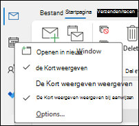Klassieke optie Dock the peek