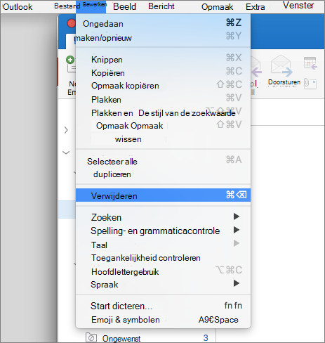 map verwijderen
