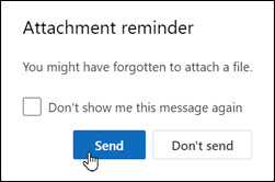 nieuw outlook-bijlageherinneringsvenster