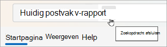 Selecteer Terug om de zoekresultaten te wissen.