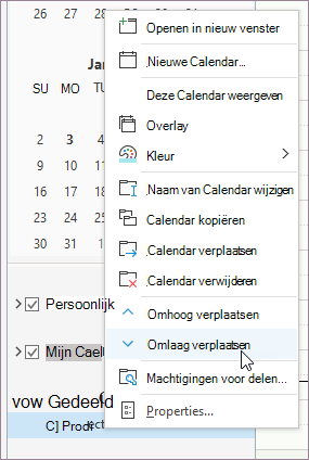 Contextmenu met de rechtermuisknop