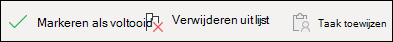 Een actie uitvoeren op uw taak