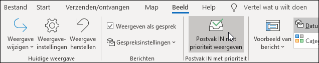 Postvak IN met prioriteit weergeven