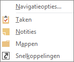 Kies Meer (de drie puntjes) op de balk Snelle toegang om navigatieopties weer te geven