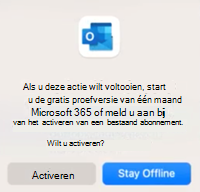 Fout Offline in Outlook 2016