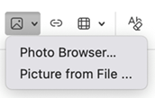 Afbeelding invoegen in handtekening in Outlook voor Mac