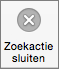 Knop Zoekopdracht sluiten