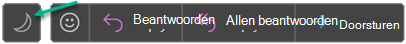 De knop Overschakelen naar donkere achtergrond.