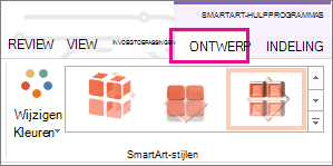 Tabblad Ontwerpen