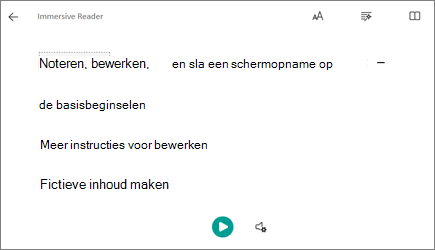 Schermopname van insluitende lezertekst.