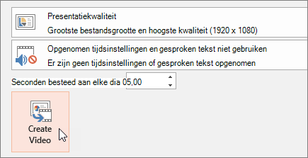 Uw presentatie exporteren als video