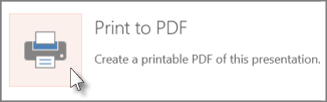 Dia’s afdrukken als een PDF