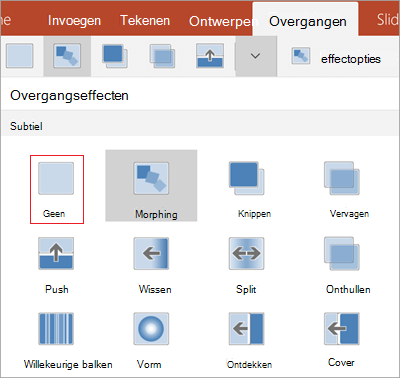 Overgangen verwijderen