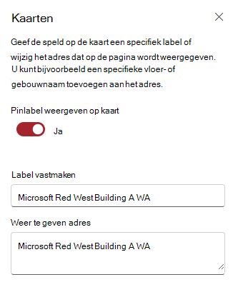 Label en adres vastmaken bewerken