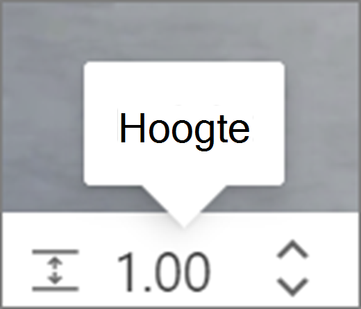 Gebruikersinterface met hoogte