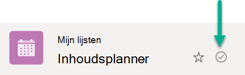 Dit symbool geeft aan dat de lijst is gesynchroniseerd tussen cloudopslag en het Windows-apparaat.