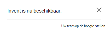 Meldingspop-up in SharePoint om uw team op de hoogte te stellen van een nieuw bestand