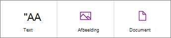 Schermafbeelding van nieuwe inhoudsselecties