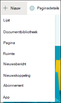 Een nieuw item toevoegen aan een SharePoint-site
