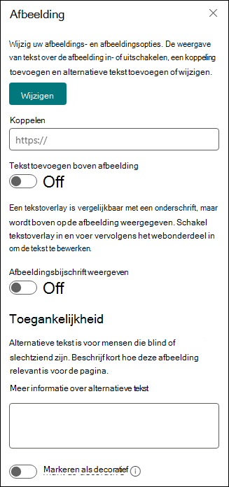 Werkset voor afbeeldingswebonderdelen
