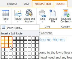 Voeg een tabel in de openbare website van SharePoint Online in