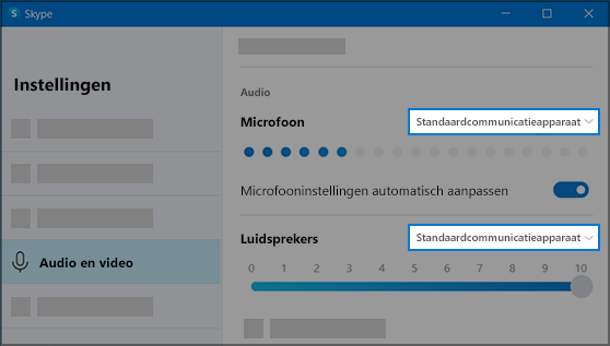 Skype-instellingen