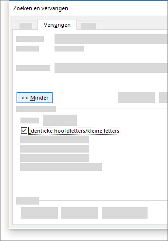 Identieke hoofdletters/kleine letters