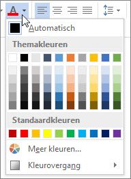 Palet Tekstkleur