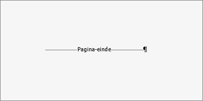Toont een voorbeeld van een pagina-einde.