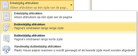 Dubbelzijdig afdrukken