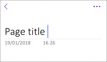 Paginanaam wijzigen in OneNote voor iOS