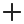 Addition symbol in bold