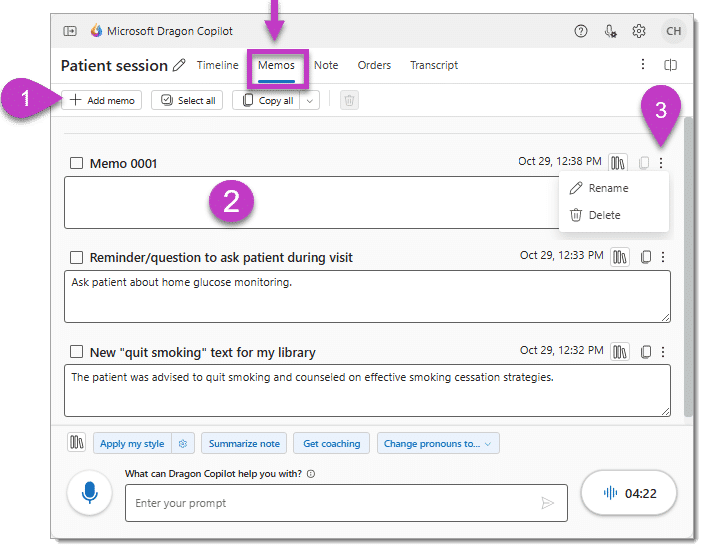 De stappen 1-3 die hierboven worden beschreven