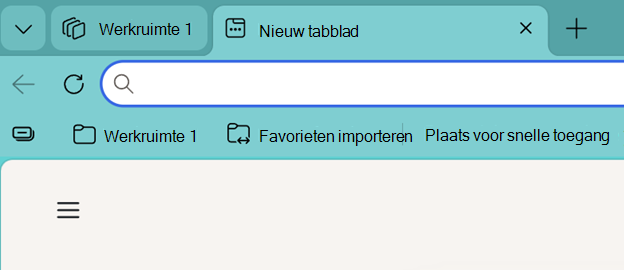 Schermopname van het openen van een werkruimte.
