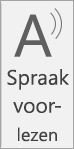 Schermopname van spraak die hardop wordt voorgelezen.