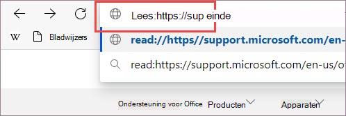 Voeg een voorvoegsel aan de URL toe.