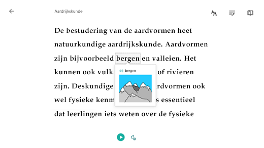 Selecteer een woord om een afbeelding te zien.
