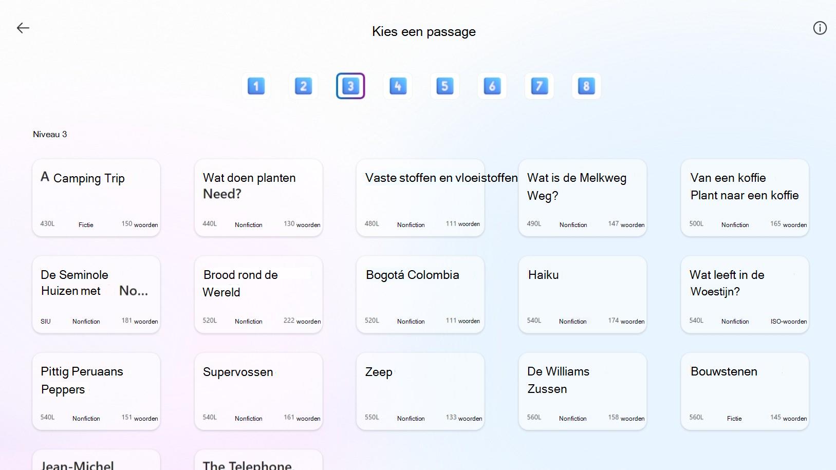 Een passage lezen