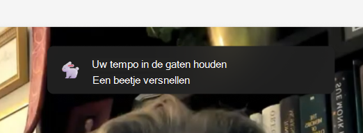 Schermopname van tempo.