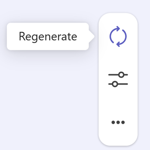 schermopname van opties voor opnieuw genereren