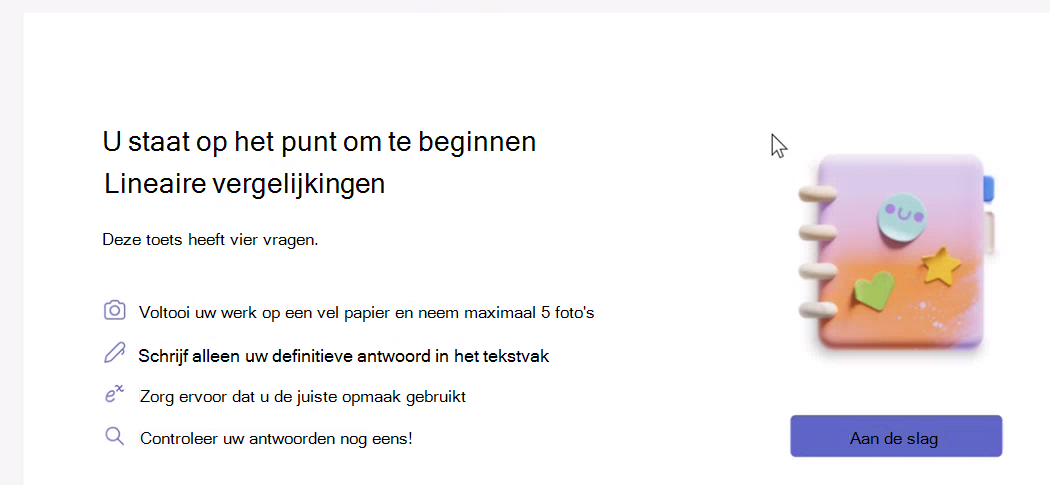 Schermafbeelding van dialoogvenster starten.