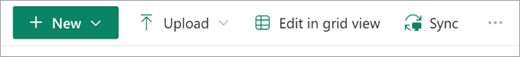 De knop Synchroniseren op de SharePoint-werkbalk.