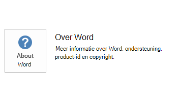 Schermafbeelding voor MSI in Word