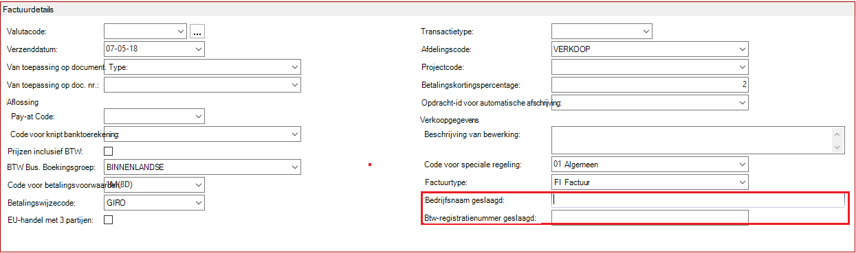 Factuurdetails