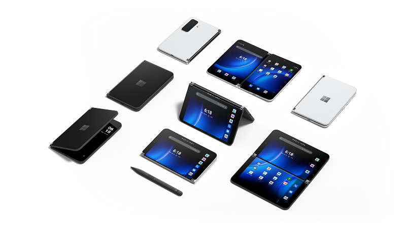 Surface Duo 2 in verschillende modi